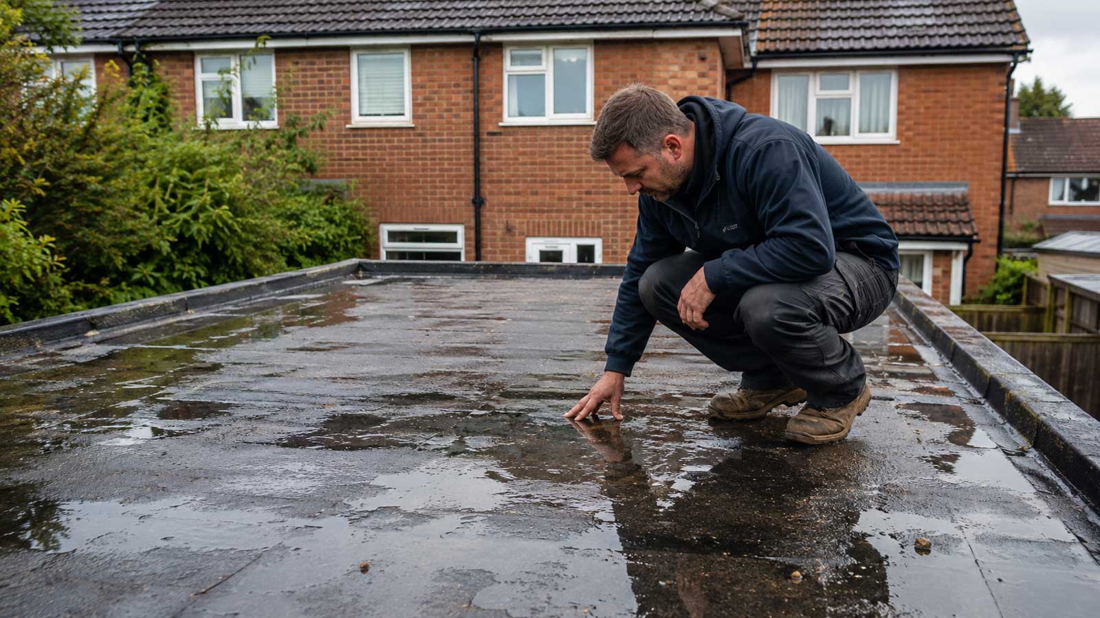 Roofing detail relevant to flat roof repairs in stockport